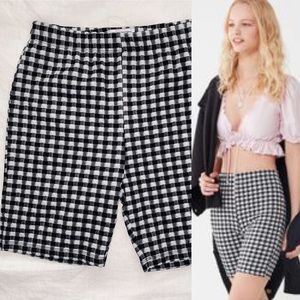 Urban Outfitters Kimmy Gingham Bike Shorts